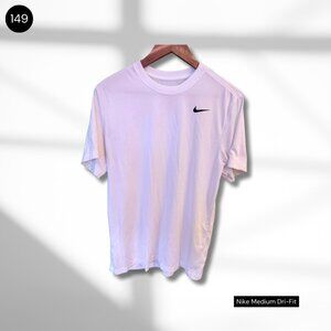 Nike Dri-FIT T-Shirt | Medium | Light Pink Athletic Top